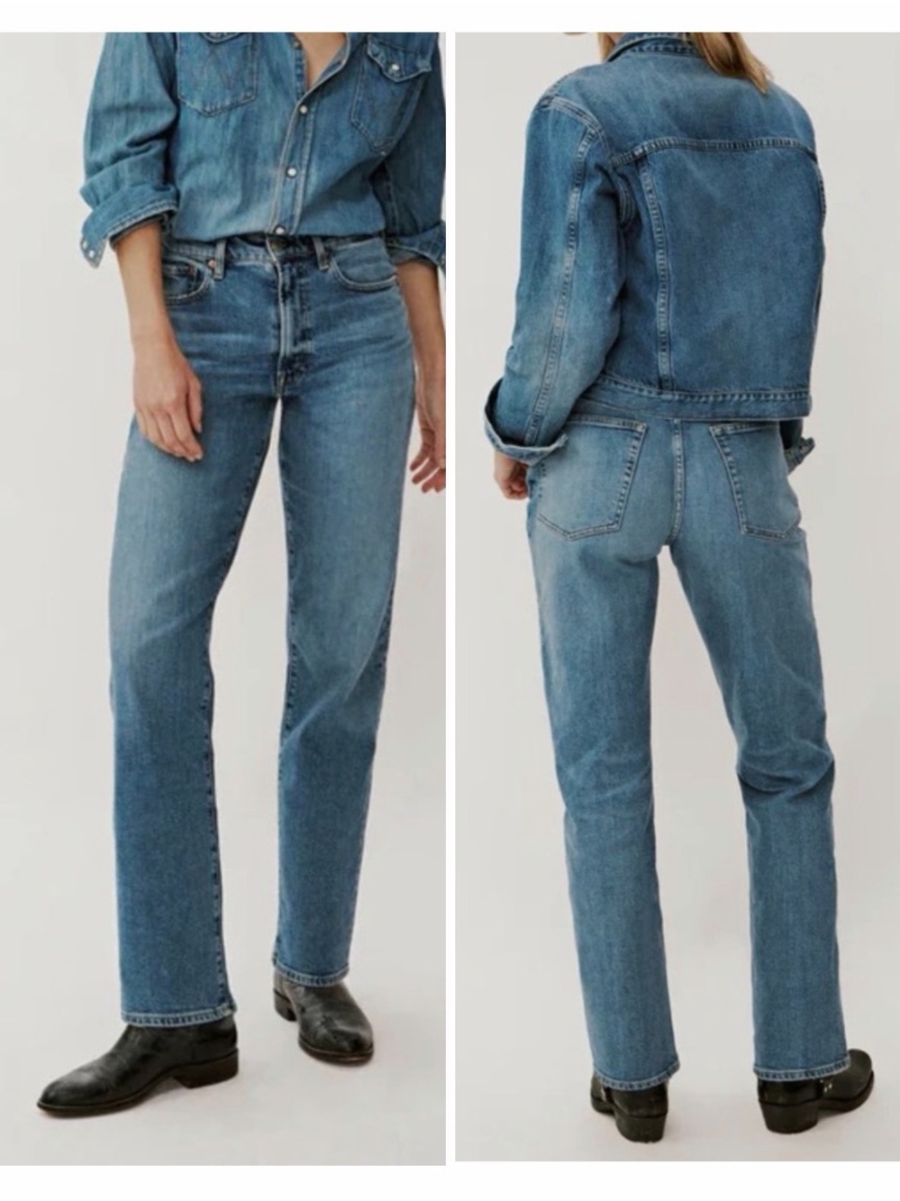 Buck Mason Twill Rider Jean Medium Wash - Picture 1 of 5